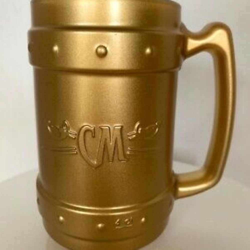 VINTAGE CM Pasabahce Gold Coated Mugs